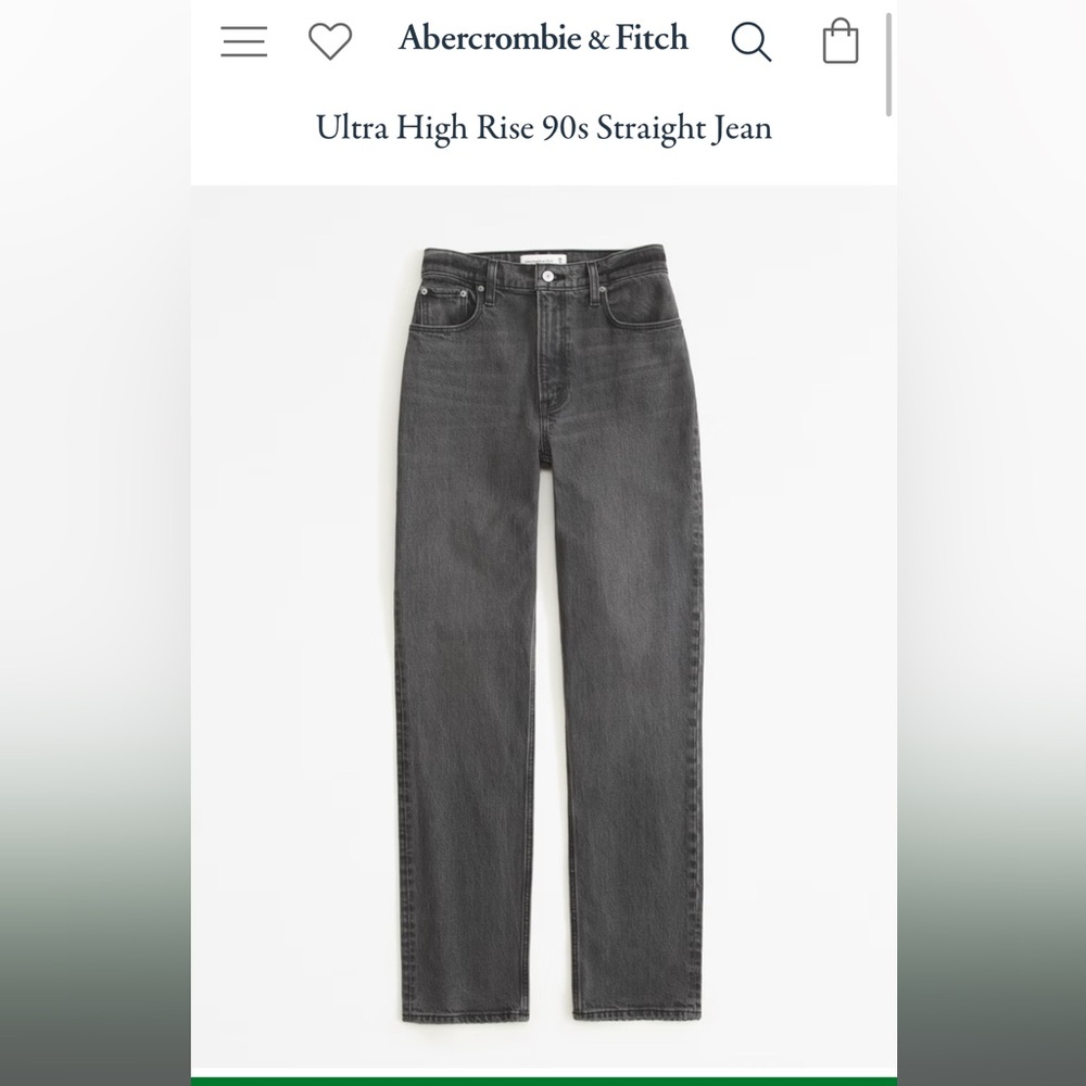 Abercrombie & Fitch 90’s Straight Jean - Ultra High Rise